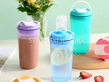 Transparent Handheld Water Bottle 400ml NC035340