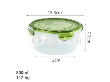 Plastic Round Fresh Keeping Box 0.8L NC035360