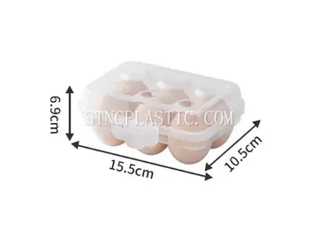 Plastic Portable 6-Grid Egg Box NC035369