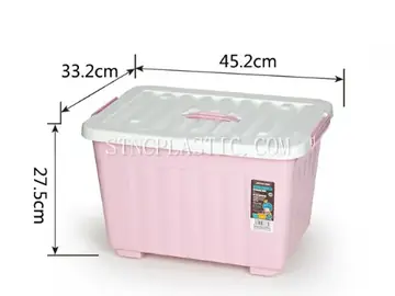 40L Plastic Handheld Storage Box With Cover NC035372