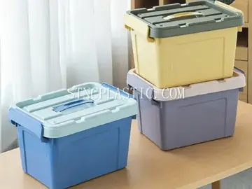12L Plastic Handheld Storage Box With Cover NC035377