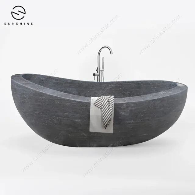 Bluestone Limestone Free Standing Bathtub BT-070A-BESE image 2