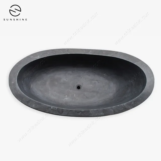 Bluestone Limestone Free Standing Bathtub BT-070A-BESE image 4