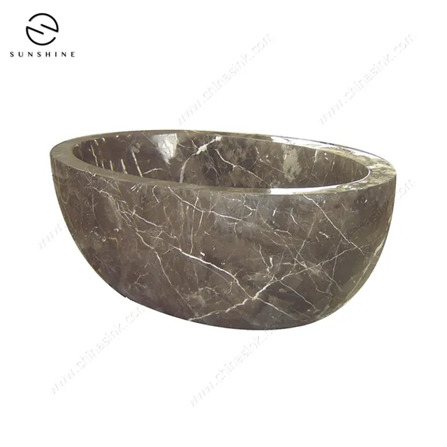 Coffee Marble Polished Dark Emperador Cheap Bathtubs image 5