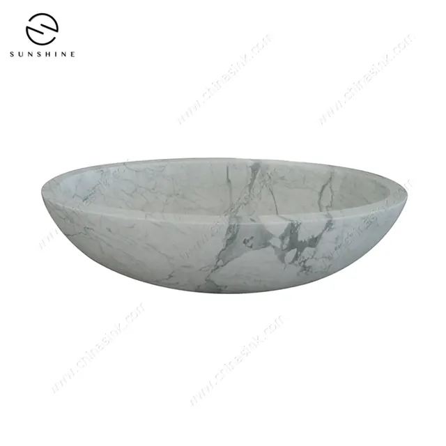 Modern Design Natural Stone Free Standing Marble Bathtub BT-029A-CARA - Copy image 4
