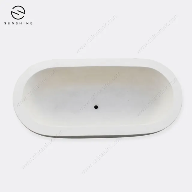 Natural Limestone Marble Freestanding Bath Tub image 5