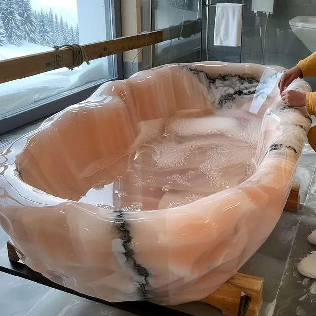 Pink Onyx Marble Luxury Hotel Bathtub natural stone bathtub