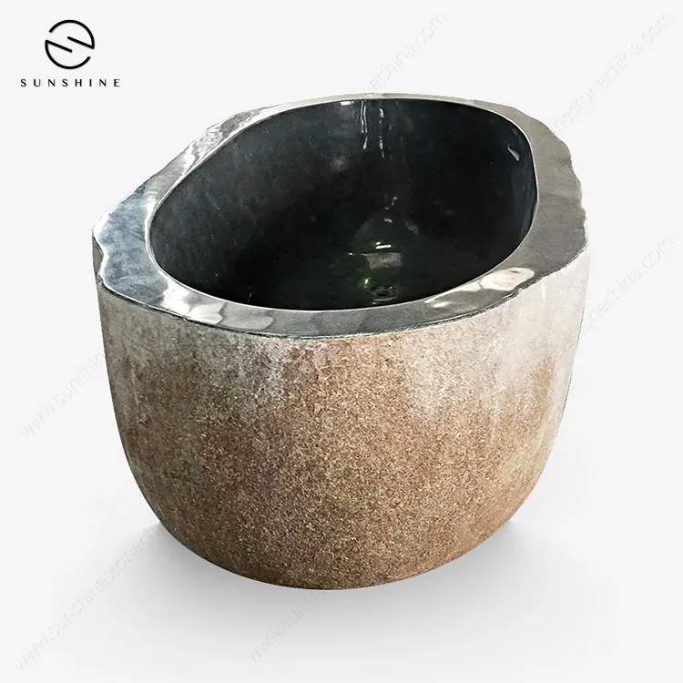 River Cobble Tubs carved from one block