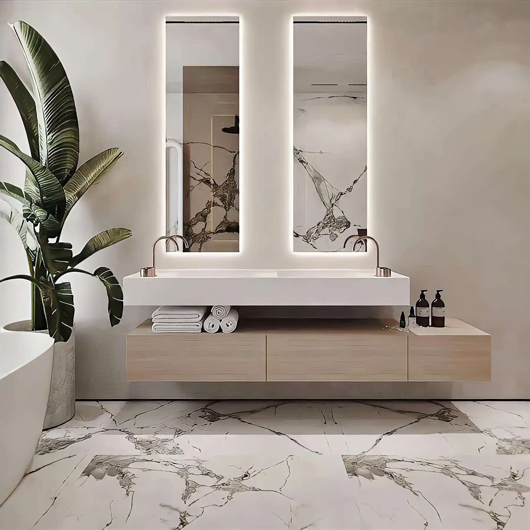Caring for Marble Bathtubs and Vanity Tops illustration