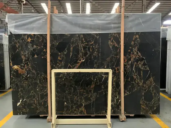 Athens Portoro Black Marble marble
