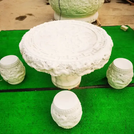Marble Table Garden Carving marble