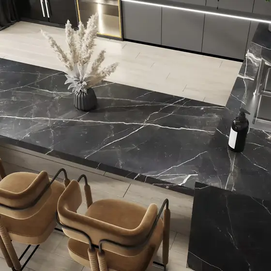 Negresco Black Quartzite Countertop quartzite