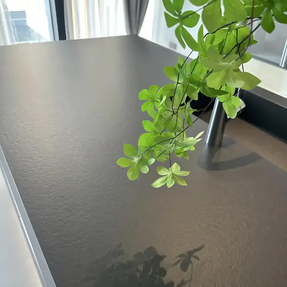 Pure Black Sintered Stone Countertop sintered stone