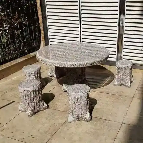 Table Garden Carving natural stone