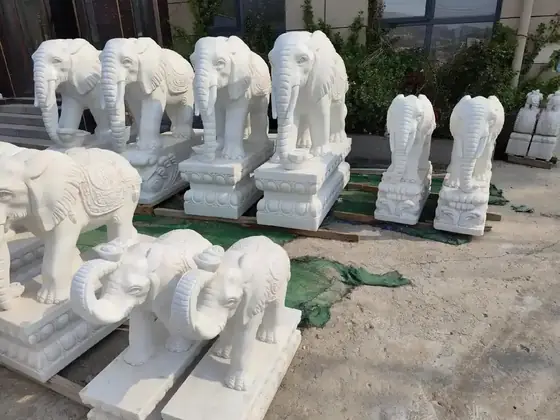 Animal Sculpture Garden Carving 3 natural stone