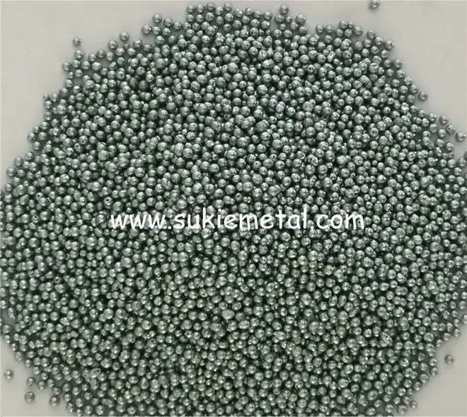 Cast stainless steel shot produced by Sukie Metal Abrasive in Yongkang
