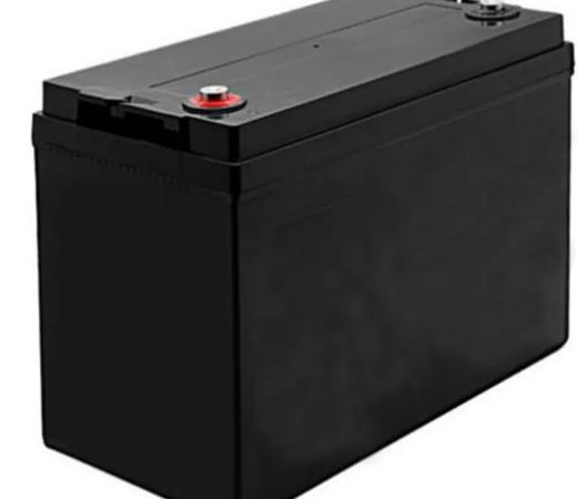 Black ABS-cased 12V LiFePO4 pack