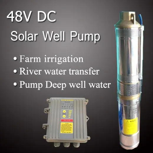 48VDC high efficiency solar well pumps and DC controller