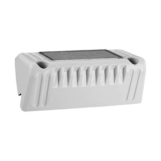 Side view of the LED scene light showing the 360 degree adjustable bracket and 45mm width