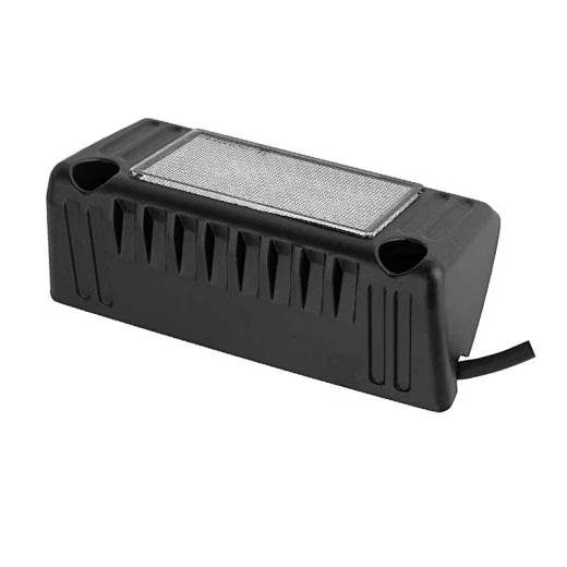 Top view of the 5 inch square LED scene light with flat mounting surface