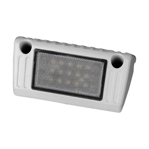 Rear view of the scene light with the sealed cable entry gland and bare wire lead