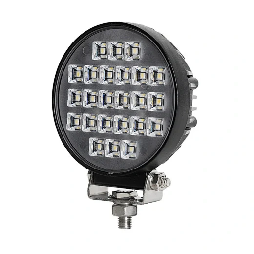 SUNLITEC SLL-0702-24 4 inch round LED work light with die-cast aluminium housing and polycarbonate lens