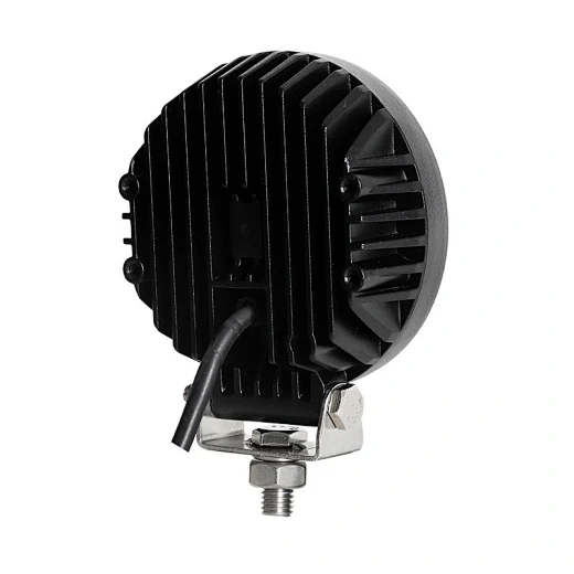 Close-up of the anti-reflective PC lens and 24 Osram LED array in the 4 inch housing