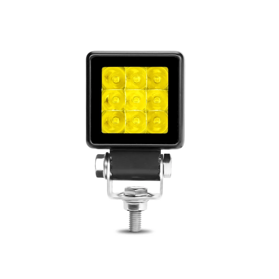 SUNLITEC SLL-9002Y 20W bezel-less LED work light with exposed LED array and die-cast aluminium housing
