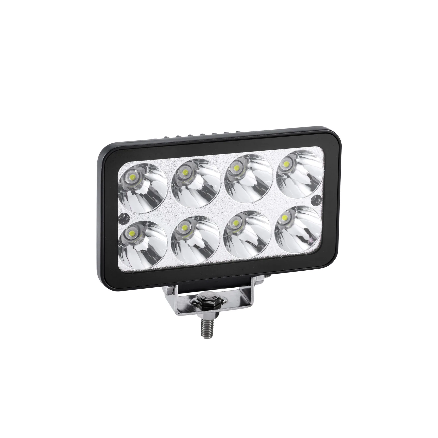 Front view of the bezel-less LED work light showing the full LED array and no visible frame