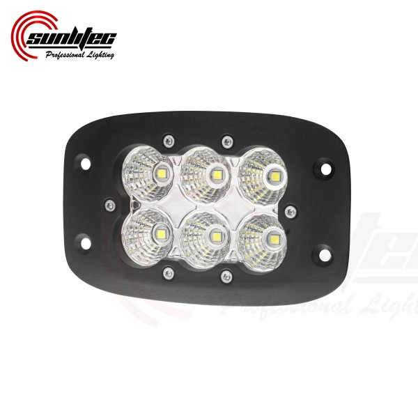Side view of the light bar showing the die-cast aluminium housing and 360 degree adjustable bracket