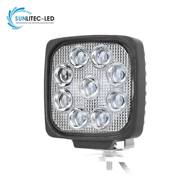 SUNLITEC SLL-4345-45W 4.3 inch square LED work light with stainless steel bracket