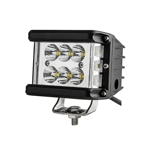 SUNLITEC SLL-4060 4 inch cube LED side shooter light with stainless steel bracket