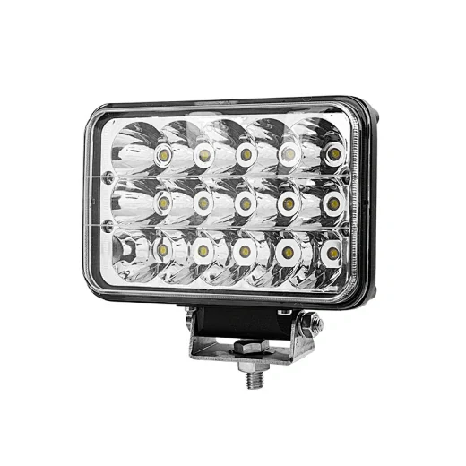 SUNLITEC SLL-5043 4x6 inch flush-mounted LED headlight with die-cast aluminium housing and polycarbonate lens