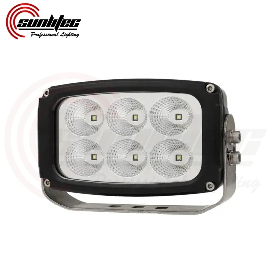 SUNLITEC SLL-16116 5.5 inch CREE LED flood work light with stainless steel bracket and die-cast aluminium housing