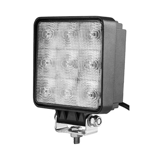 SUNLITEC SLL-5028 5 inch square LED work light with stainless steel bracket and die-cast aluminium housing