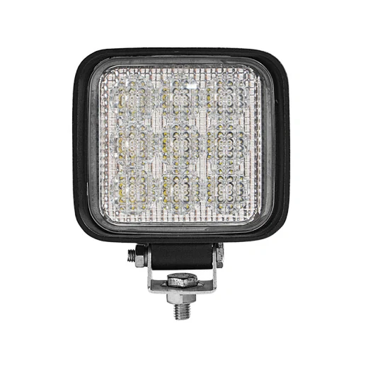 Rear view of the 5 inch LED work light showing the die-cast aluminium heat sink fins