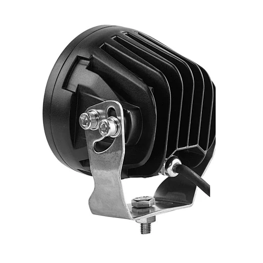 Rear view of the 5 inch LED driving light showing the die-cast aluminium heat sink fins