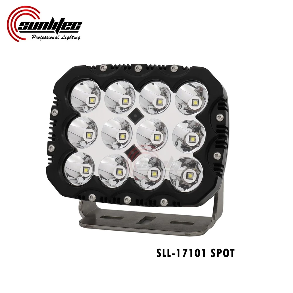 SUNLITEC SLL-17101 6.6 inch 120W LED driving light with flood beam and stainless steel bracket