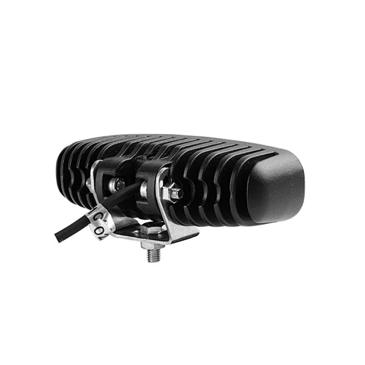 Side view of the work light showing the 360 degree adjustable bottom bracket