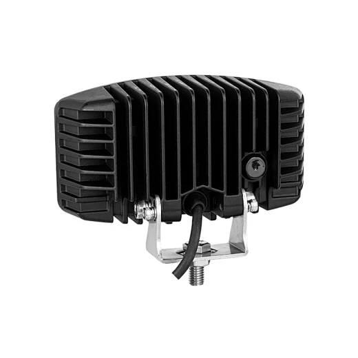 Side view of the driving light showing the 360 degree adjustable bottom bracket and 42mm bracket width