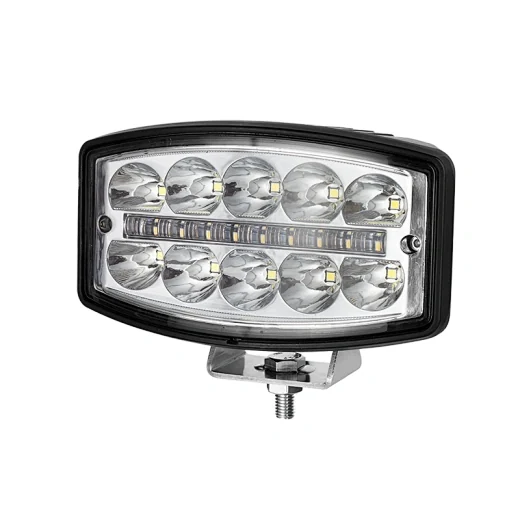 SUNLITEC SLL-9721-50 7 inch high beam LED driving light with die-cast aluminium housing and black powder coating