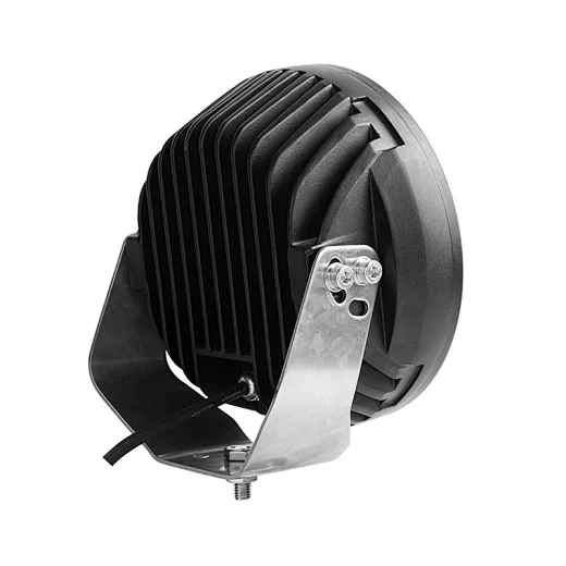 Side view of the light highlighting the 360 degree adjustable top bracket and 178mm mounting footprint