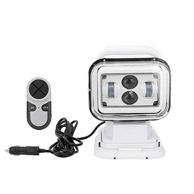 SUNLITEC SLL-CH001-60W 7 inch remote control LED search light in black body with remote control