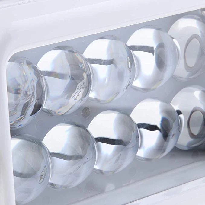 Side view of the 7 inch LED search light showing the die-cast aluminium housing and PC lens