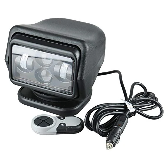 SUNLITEC SLL-CH015-60W 7 inch remote control LED search light with black housing and remote control