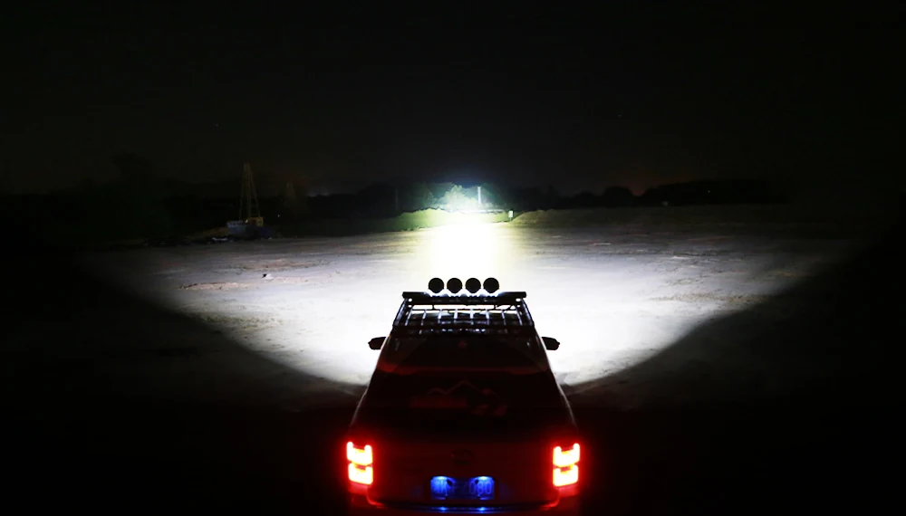 SUNLITEC SLL-19015D 8.5 inch LED driving light with die-cast aluminium housing and spot beam optics