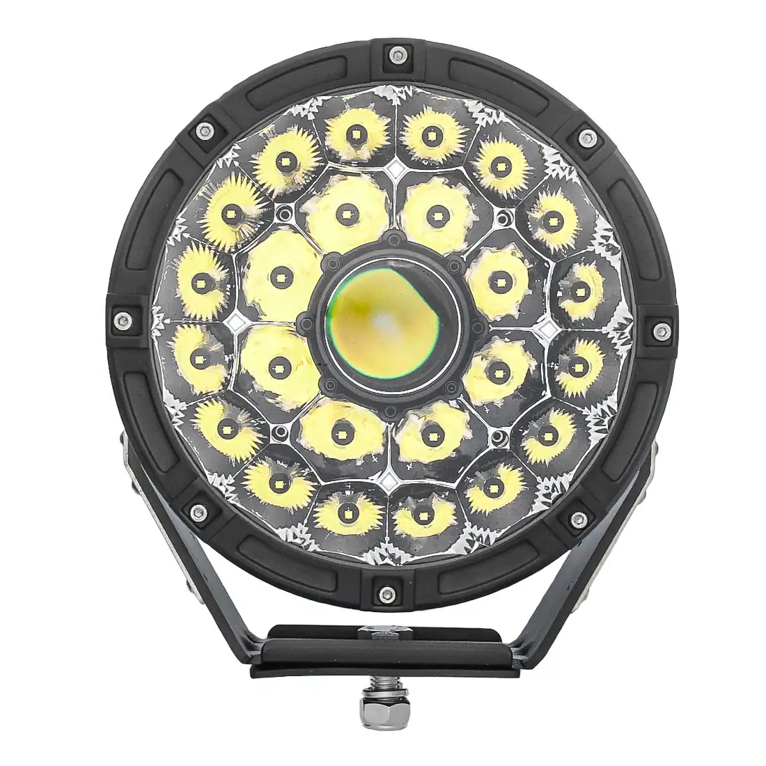 SUNLITEC SLL-19025A 8.5 inch laser LED driving light with stainless steel bracket and Deutsch DT plug