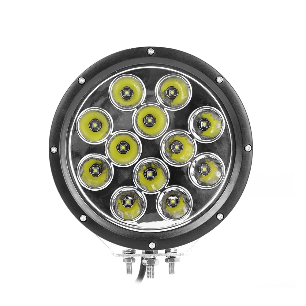 SUNLITEC SLL-9120-120W 9 inch round LED driving light with die-cast aluminium housing and steel bracket