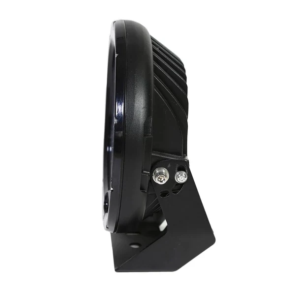 Close view of the anti-impact PC lens over the 126 x 3W Philips LED array with combo spot flood beam pattern