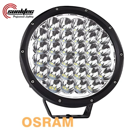 SUNLITEC SLL-F032H 9 inch LED driving light with Osram CROP-SH LEDs and stainless steel bracket